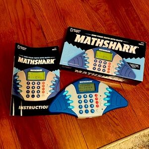 MathShark Digital Math Game, Handheld Electronic Math Learning Game For Kids